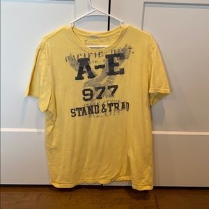 Yellow Vintage American Eagle T shirt